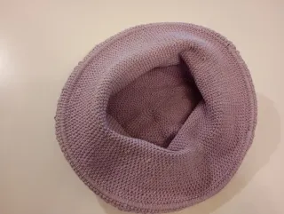 Cappello lilla bambina con perline