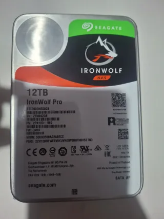 Disco Duro Seagate IronWolf Pro 12TB