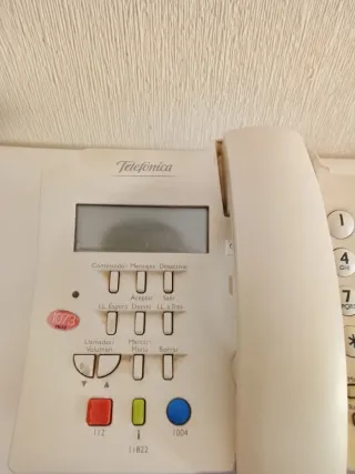 Teléfono fijo Telefonica blanco