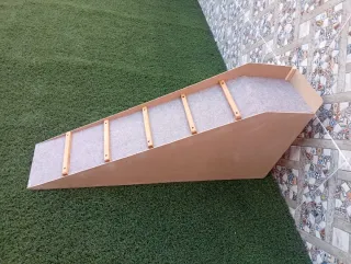 Rampa per cani beige e marrone