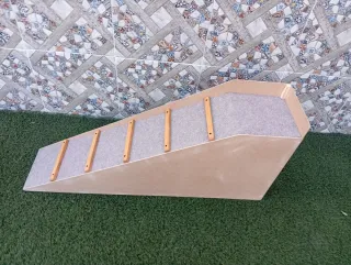 Rampa per cani beige e marrone