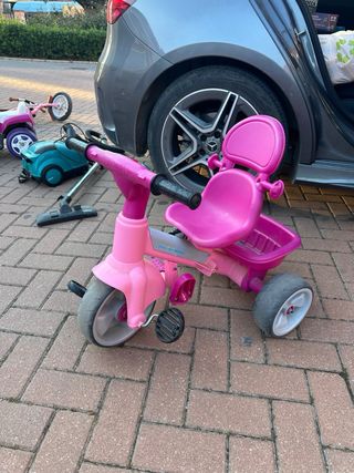 Triciclo rosa infantil