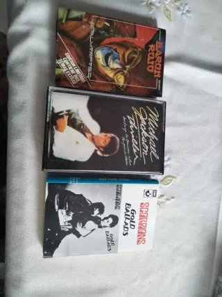 Lotes de Casetes: Michael Jackson, Barón Rojo, Sco