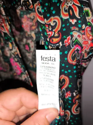 Mono largo ceremonia estampado