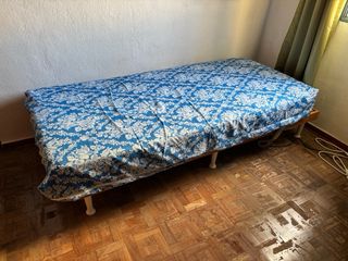 Cama articulada madera y metal