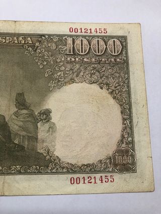 Billete 1000 Pesetas Banco de España 1949
