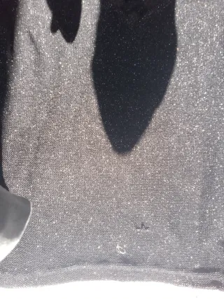 Blusa negra manga transparente