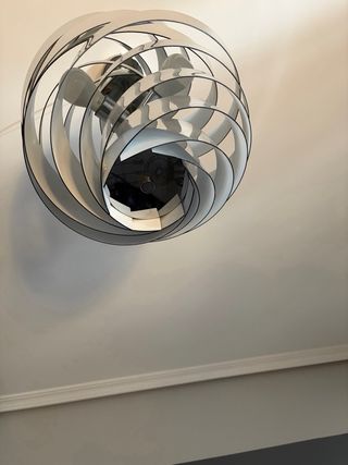 Lámpara de salón moderna plateada