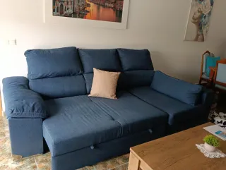 Sofá Cheslong tres plazas abatible dimensiones 2,6