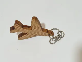 Portachiavi aereo artigianale in legno