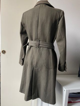 Zara Cappotto Verde Oliva Taglia L