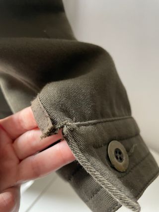 Zara Cappotto Verde Oliva Taglia L