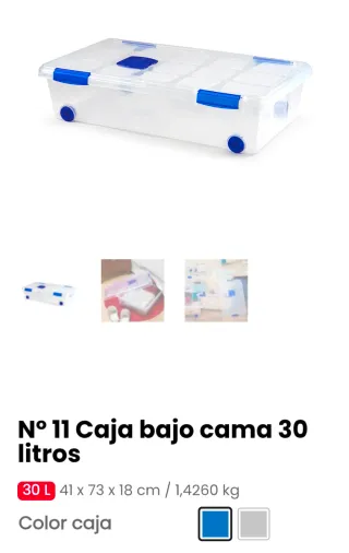 6 Cajas Almacenaje