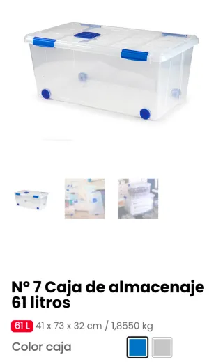 6 Cajas Almacenaje