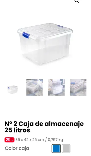 6 Cajas Almacenaje
