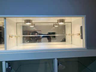 Vitrina expositora cristal con luces