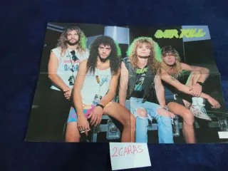 Lote 4 Pósters doble cara Metal Clásico Vintage