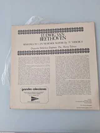 Vinilo Beethoven Sinfonía Heroica