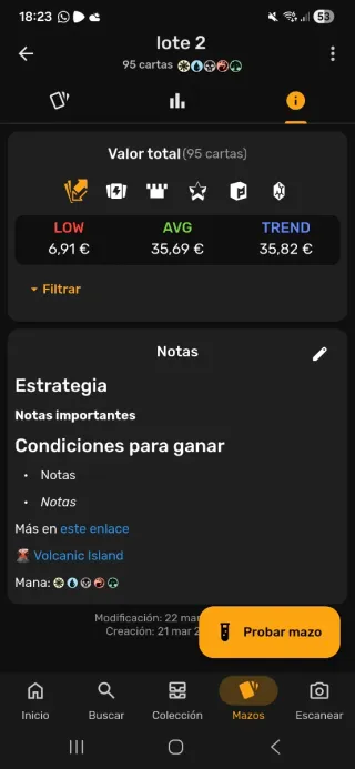 100 Cartas raras y míticas. Y un pack