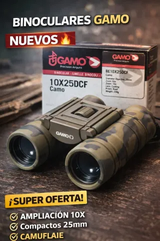Binoculares Gamo 10x25DCF Camo Nuevos