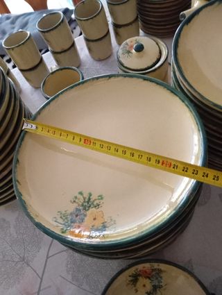 Vajilla cerámica La Bisbal Rissec 82 PIEZAS