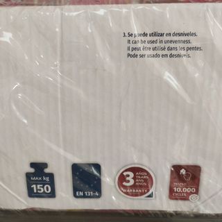 Escalera Telescópica Articulada Aluminio 4+4 Pestaña