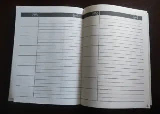 Agenda Lacada Vintage Diseño Pavo Real