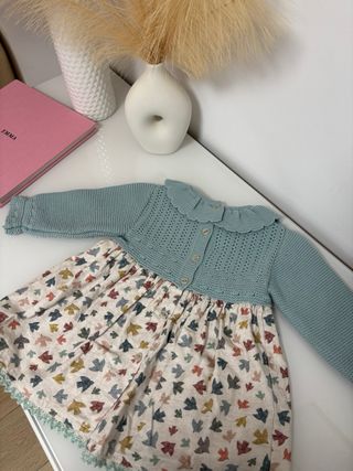 Vestido y gorro niña 18 meses