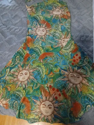 Vestido estampado sol y paisley