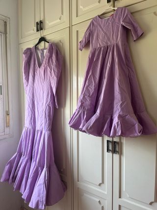 Vestidos flamenca morados