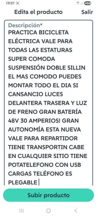 Bicicleta eléctrica para todas las estaturas