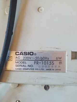 Calculadora Impresora Casio FR-1015S. Funciona.