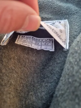 Abrigo Burberry verde