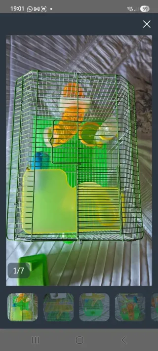 Jaula Hámster 3 Niveles con Accesorios