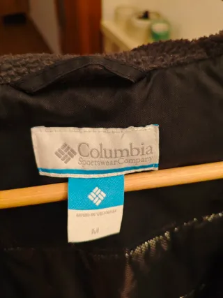 Parka larga Columbia mujer negra