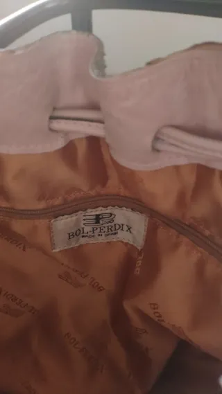 Bolso piel reptil bicolor, rosa,beige y azul claro