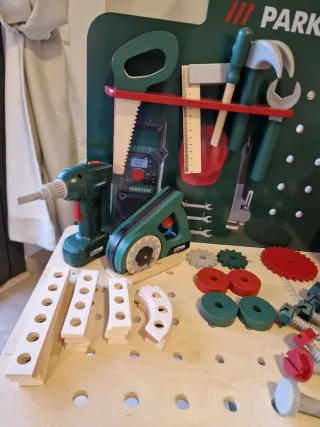 Banco de trabajo madera niños