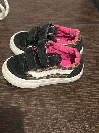 Vans Bambas Niños Animal Print Rosa talla 22