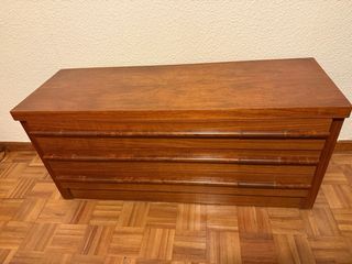 Dormitorio completo madera oscura