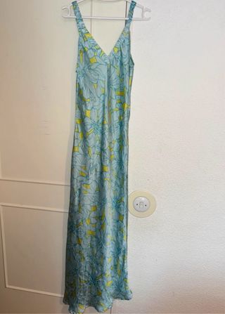 Vestido largo estampado floral