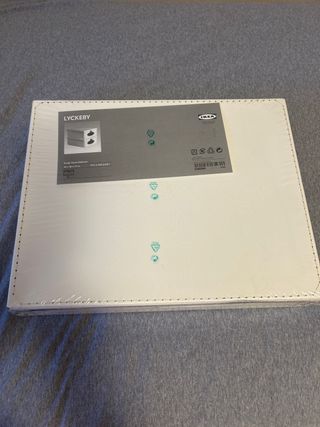 Cajas de almacenamiento IKEA LYCKEBY blanco roto