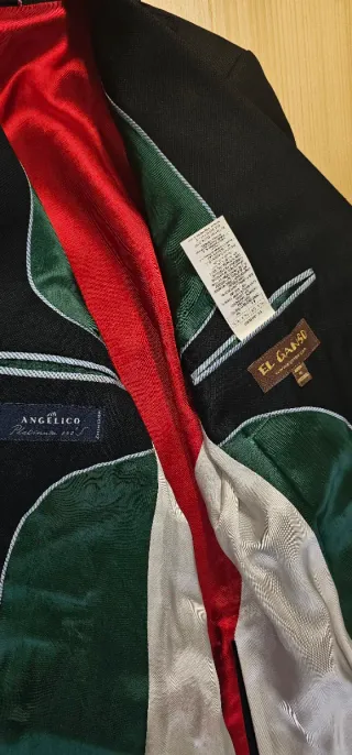 Traje completo "El Ganso" negro y rojo