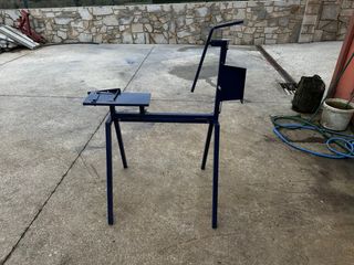 Caballete 4 patas azul