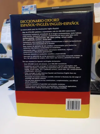 1994 Diccionario Oxford Español-Inglés 1830 pagina