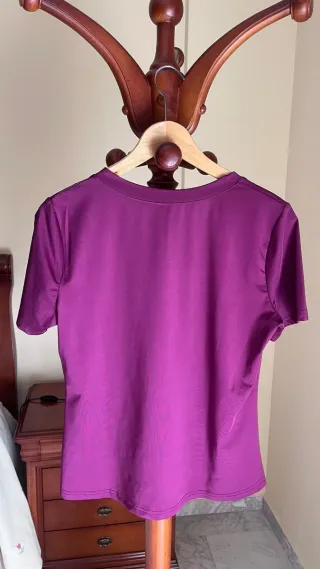 Camiseta Shein morada talla S