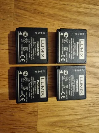 4 Baterías Panasonic Lumix DMW-BLG10E
