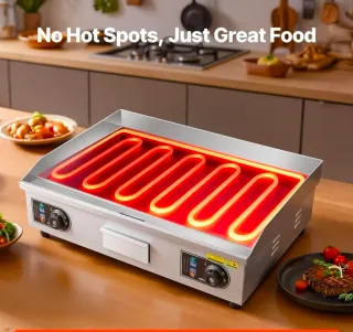 Plancha Eléctrica hosteleria Vevor