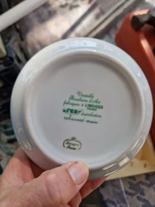 Scatola in porcellana Limoges decorata