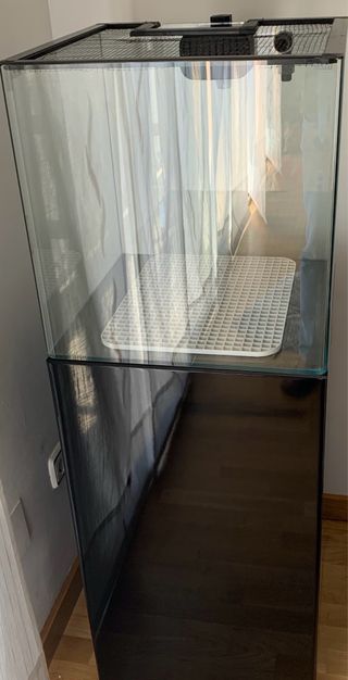 Acuario Marino Completo Negro y Transparente