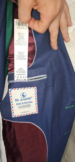 Traje El Ganso Azul y Verde